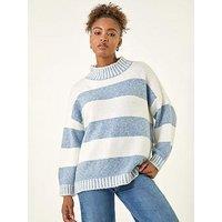 Roman Stripe Knitted Jumper - Ivory