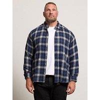 Badrhino Long Sleeve Check Shirt - Blue