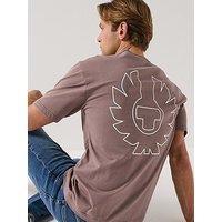 Belstaff Border Large Back Logo T-Shirt - Brown