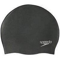 Speedo Mens Adults Unisex Silicone Swimming Cap - Black