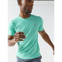 New Balance Mens Running Sport Essentials T-Shirt - Green