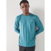 New Balance Mens Running Sport Essentials Long Sleeve - Green