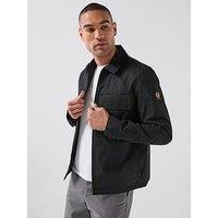 Belstaff Cargo Cotton Zip Overshirt - Black