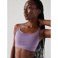 New Balance Womens Yoga Essential Bra - Purple