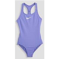 Nike Girls Swim Racerback One Piece Swimsuit - Purple