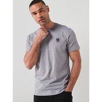 Belstaff Left Chest Patch Logo Regular Fit T-Shirt - Dark Blue