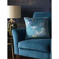 Laurence Llewelyn-Bowen Birdity Absurdity Filled Cushion- Blue
