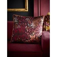 Laurence Llewelyn-Bowen Morris Major Chintz Filled Cushion- Burgundy