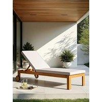 The Very Collection Garden Steamer Chair Wheeled With Cushion