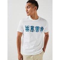 Ps Paul Smith Regular Fit Robots Graphic T-Shirt - White