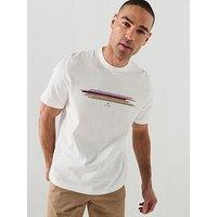 Ps Paul Smith Stripe Graphic T-Shirt - White