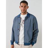 Ps Paul Smith Regular Fit Collared Knitted Cardigan - Blue