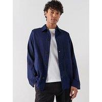 Ps Paul Smith Casual Fit Chore Jacket - Navy