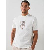 Ps Paul Smith Regular Fit Astronaut Grapic T-Shirt - White