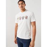 Ps Paul Smith Skulls Graphic T-Shirt - White