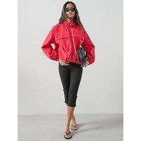 The Very Collection Technical Bubble Hem Jacket - Red