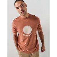 Ps Paul Smith Regular Fit Sun Spot Graphic T-Shirt - Red