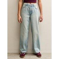 New Look 915 Girls Wide Leg Denim Jeans - Blue