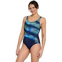 Zoggs Womens Swim Adjustable Scoopback Swimsuit - Multi