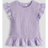 The Very Collection Girls Shirred Top - Purple