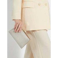 Dune London Bellaria Angled Frame Clutch - Gold
