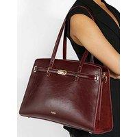 Dune London Define Large Belted Tote - Dark Red