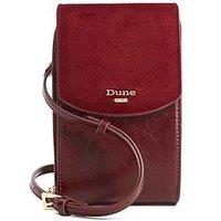 Dune London Sunrise Basic Phone Cross Body - Dark Red