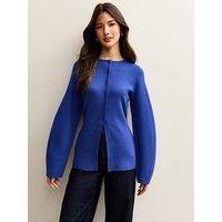 New Look Bright Blue Compact Knit Longline Cardigan