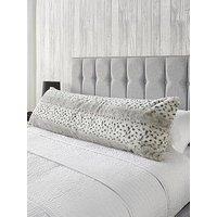 Very Home Faux Fur Bolster Pillow 137Cm - Snow Leopard