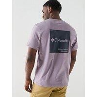 Columbia Mens Csc Logo Back T-Shirt - Purple