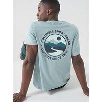 Columbia Mens Csc Outdoor Back Graphic T-Shirt - Blue