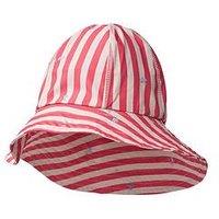 Wheat Girls Uv Stripe Sunhat - Red