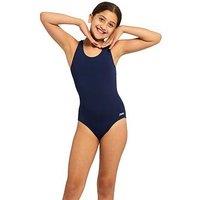Zoggs Junior Girls Cottesloe Sportsback Swimsuit - Navy