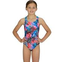 Zoggs Junior Girls Flyback Swimsuit - Multi