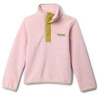 Columbia Junior Girls Helvetia Ii Half Snap Fleece - Pink