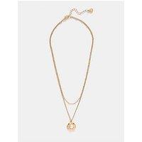 Mint Velvet Tone Worn Layer Necklace - Gold