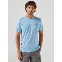 Columbia Mens Hike Crew T-Shirt - Blue