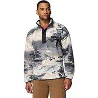 Columbia Mens Helvetia Ii Printed Half Snap Fleece - Grey