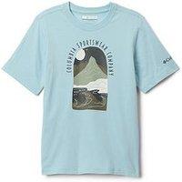 Columbia Junior Boys Valley Creek Ii Graphic T-Shirt - Blue