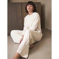 Mint Velvet Lace Trim Sweatshirt - Cream