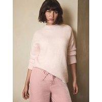 Mint Velvet Crew Longline Jumper - Pink