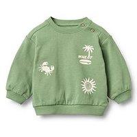 Wheat Baby Boys Sibling Co-Ord Sweat - Green