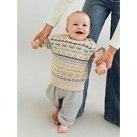 Wheat Baby Boys Knitted Jumper - Beige