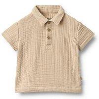 Wheat Baby Boys Sibling Cheesecloth Co-Ord Short Sleeve Shirt - Beige