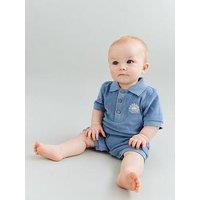 Wheat Baby Boys Shorty Romper - Blue