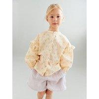 Wheat Girls Cheesecloth Co-Ord Shorts - Purple - Purple