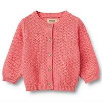 Wheat Baby Girls Sibling Magnella Knitted Cardigan - Pink