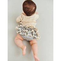 Wheat Baby Girls Saloma Printed Frill Bloomers - Blue
