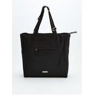 Calvin Klein Sleek Pocket Tote Bag - Black