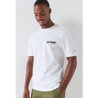 Tommy Hilfiger Sign Back Photo Print T-Shirt - White